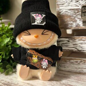 clothing for Labubu Only, Hat & Top + Bag Labubu Doll Clothes